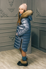 Пальто для девочки GnK ЗС-821 превью фото